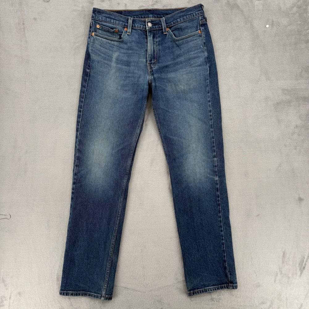Levis 514 Mens Straight Fit Jeans Dark Wash Straight Leg Size W30 L32 - Picture 2 of 16